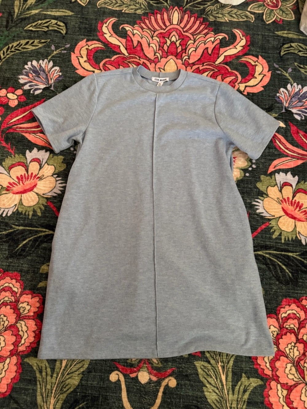 3/$25 ✨ Steve Madden XL Gray Sweater Dress Short Sleeve Minimal Shift